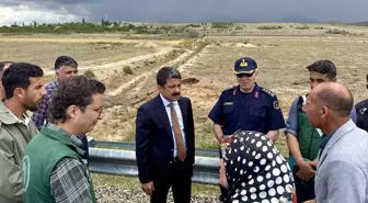 Kırşehir'in Toklumen Köyünde Sel Hasar Tespiti Yapılıyor