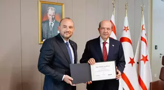 KKTC Cumhurbaşkanı Tatar, MÜSİAD Genel Başkanı Özdemir'i kabul etti