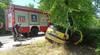 Kandıra'da Ağaca Çarpan Otomobildeki Yaşlı Çift Yaralandı