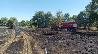 Beyşehir'de Arpa Ekili Alanda Yangın