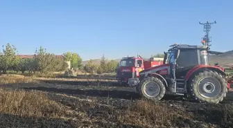 Karapınar'da Buğday Tarlasında Yangın Çıktı