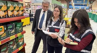 Konya'da Marketlerde Fiyat ve Etiket Denetimi Yapıldı