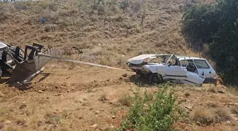 Konya'da Otomobil Şarampole Devrildi: 4 Yaralı