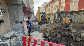 Küçükçekmece'de Doğal Gaz Borusu Patladı