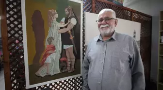 Çanakkale'de Emekli Torna Ustasından Kumla Mikro Mozaik Sanatı
