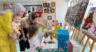 Kumluca Kreş ve Gündüz Bakımevi'nde Yıl Sonu Sergisi Açıldı