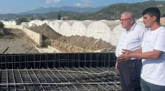 Kumluca Kaymakamı Bahadır Güneş, Yapraklı Deresi'nde Islah Çalışmalarını İnceledi