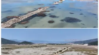 Elmalı'daki Avlan Gölü'nde Kuraklık Sorunu Görüntülendi