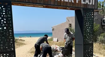 Kurban Bayramı tatilinde Saros Körfezi'nde 200 ton atık toplandı