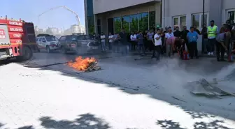 Kurtalan Devlet Hastanesi'nde Yangın Tahliye Tatbikatı Gerçekleşti