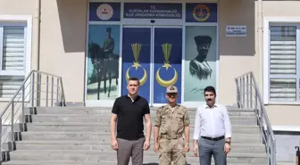 Kurtalan Kaymakamı'ndan Jandarma Komutanı'na Hayırlı Olsun Ziyareti
