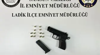 Samsun'da Ruhsatsız Tabanca ve Mühimmat Ele Geçirildi