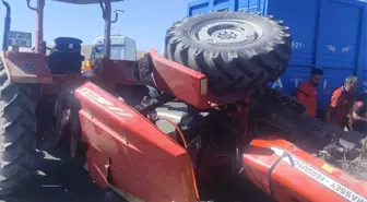 Malatya'da Tırla Çarpışan Traktörün Sürücüsü Hayatını Kaybetti