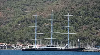 Dünyanın En Büyük Yelkenlisi 'Maltese Falcon' Marmaris'e Geldi