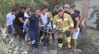 Turgutlu'da Kontrolden Çıkan Otomobil Takla Attı, Sürücü Yaralandı