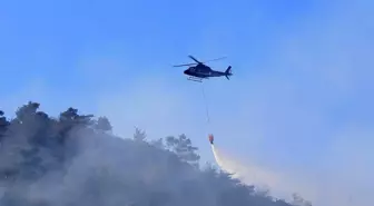 Manisa'da Orman Yangınlarına Havadan ve Karadan Müdahale Devam Ediyor