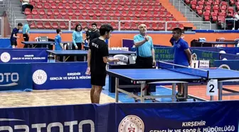 Masa Tenisi Gençler Türkiye Şampiyonası Kırşehir'de Başladı