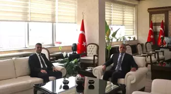 Mersin Barosu Başkanı Gazi Özdemir, Başsavcı Ahmet Çelikkol'u Ziyaret Etti