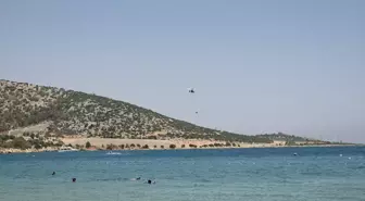 Mersin Silifke'de Ağaçlık Alanda Yangın Çıktı
