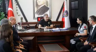 Mersin'de Özel Güvenlik Görevlilerinden Emniyet Müdürü Karabörk'e Ziyaret