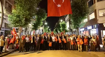 Merzifon'da Demokrasi ve Milli Birlik Yürüyüşü düzenlendi
