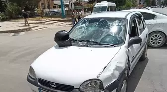 Merzifon'da Otomobil-Motosiklet Kazası: Bir Yaralı