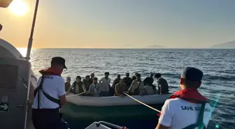 Datça Açıklarındaki Düzensiz Göçmenler Kurtarıldı