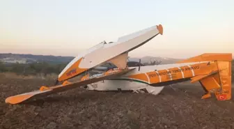Aydın'daki Orman Yangını İçin Uçak Zorunlu İniş Yaptı