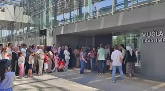 Muğlalı Hacı Kafilesi Dalaman Havalimanı'nda Karşılandı