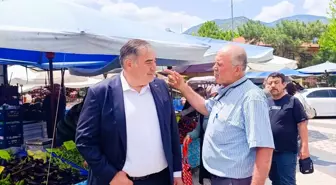 Başkan Güngör, Halk Pazarını Ziyaret Etti