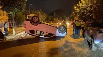 Nazilli'de Park Halindeki Araca Çarpan Sürücü Hastaneye Kaldırıldı