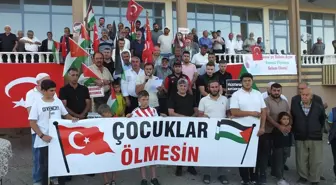 Özlüce Köyü'nden Gazze'ye Destek Eylemi