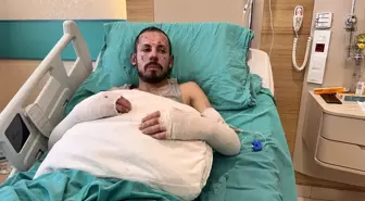 Nişan Hazırlığı Sırasında Kamyonetinde Yangın Çıkan Genç Yaralandı