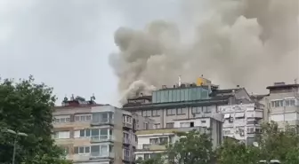 Nişantaşı'nda inşaat halindeki binada yangın -1
