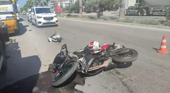 Ödemiş'te otomobil ile motosiklet çarpıştı: 1 yaralı