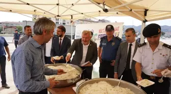 Osmancık'ta Pırlanta Pirinç Festivali Etkinliğiyle Pilav İkram Edildi