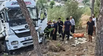 Osmaniye'de ağaca çarpan tırın sürücüsü yaralandı