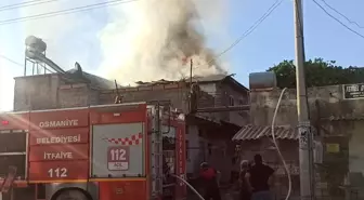 Osmaniye'de İki Katlı Binada Yangın Çıktı