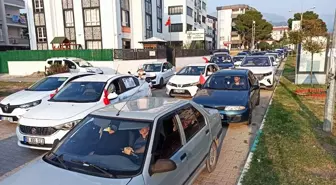 Osmaniye'de, Filistin'e destek konvoyu düzenlendi