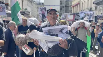 Paris'te, İsrail'in Gazze'deki soykırımı protesto edildi