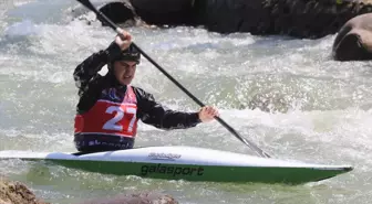 Rize'de Akarsu Kano Slalom ve Kayak Cross Türkiye Şampiyonası Yapıldı