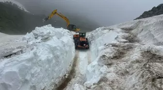 Eğrisu Yaylası'nda Karla Mücadele Çalışmaları Devam Ediyor