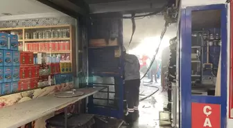 Rize'de İş Hanında Yangın Çıktı