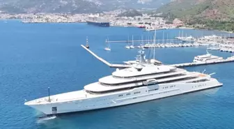 Roman Abramoviç'in Ultra Lüks Yatı 'Eclipse' Marmaris'ten Ayrıldı