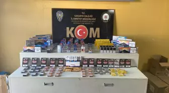 Sakarya'da Kaçakçılıkla Mücadele Operasyonu: Tütün ve Cinsel Ürünler Ele Geçirildi