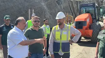 Salıpazarı Belediye Başkanı Baraj İnşaatını İnceledi