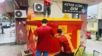 Gerze'de Şampiyon Çeşme Galatasaray Renklerine Büründü