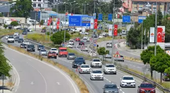 Kurban Bayramı'nda Samsun-Ankara Kara Yolunda Yoğunluk