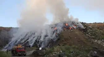 Samsun'da Kontrolsüz Atıkta Yangın Çıktı
