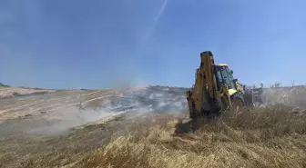 Alaçam'da Tarım Arazisinde Yangın: 50 Dönüm Ziyan Oldu